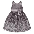 Girls 7-16 & Plus Size American Princess Glitter Flower Illusion Dress, Girl's, Size: 16, Silver