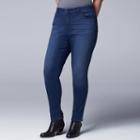 Plus Size Simply Vera Vera Wang Super Skinny Jeans, Women's, Size: 22w Short, Dark Blue