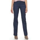 Juniors' Candie's&reg; Audrey Bootcut Pants, Teens, Size: 11, Dark Blue
