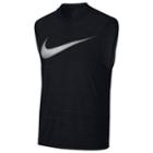 Men's Nike Breathe Muscle Tee, Size: Large, Grey (charcoal)