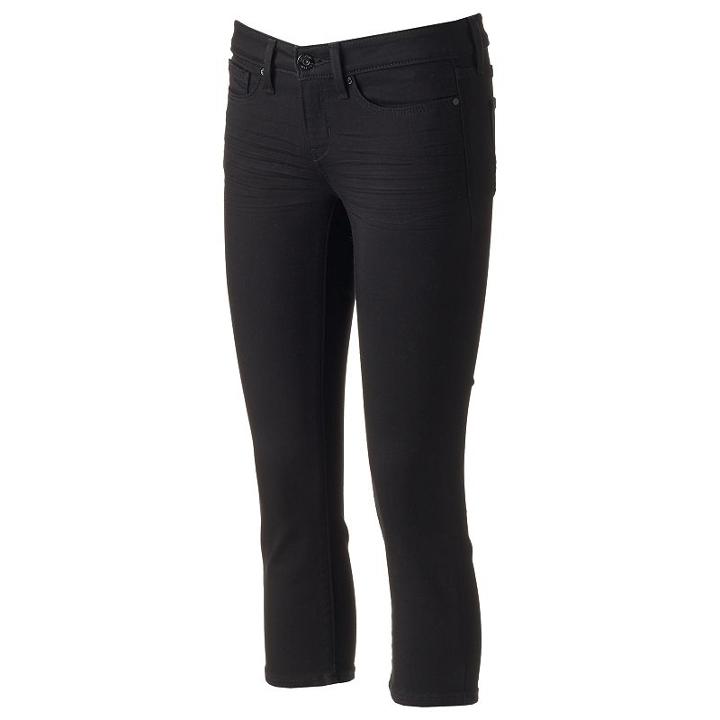 Juniors' Denizen From Levi's Low Rise Straight Crop, Girl's, Size: 3, Black