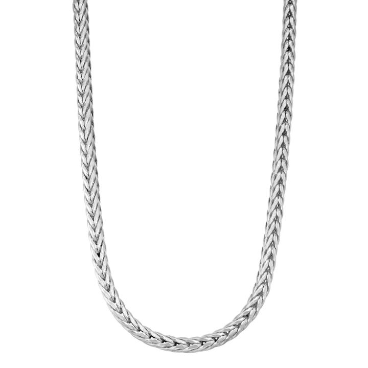 Men's Sterling Silver Wheat Chain Necklace, Size: 20, Grey