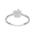 Lc Lauren Conrad Pave Apple Ring, Women's, Size: 7.50, Silver