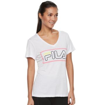 Women's Fila Sport&reg; Blocked Graphic Tee, Size: Xs, White
