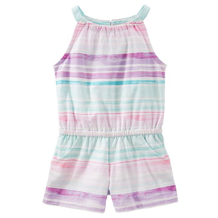 Girls 4-8 Oshkosh B'gosh&reg; Print Romper, Girl's, Size: 4, Ovrfl Oth