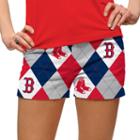 Women's Loudmouth Boston Red Sox Argyle Shorts, Size: 6, Brt Red