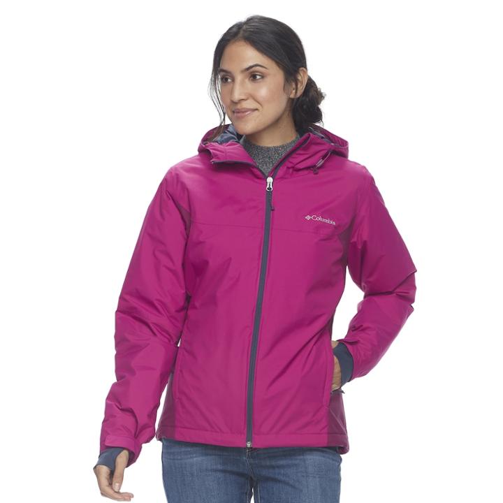 Women's Columbia Tipton Thermal Coil&reg; Hooded Jacket, Size: Large, Light Pink