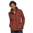 Women's Weathercast Quilted Stretch Barn Jacket, Size: Medium, Red