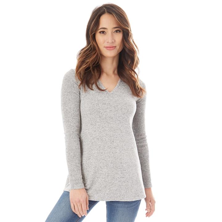 Juniors' Iz Byer Lattice Back Swing Top, Teens, Size: Small, Light Grey