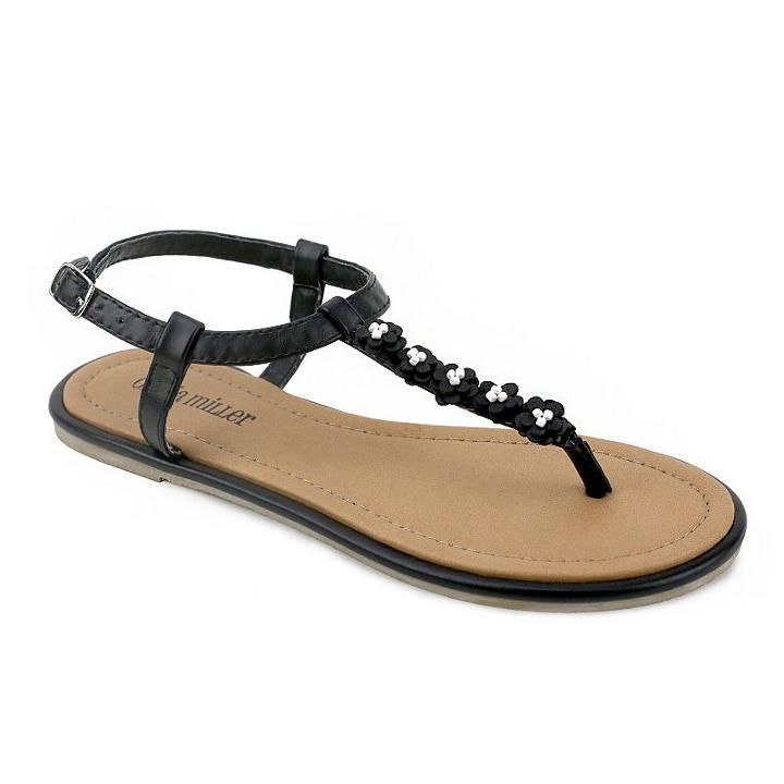 Olivia Miller Danessa Women's Sandals, Girl's, Size: 10, Black
