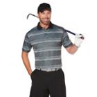 Men's Grand Slam Regular-fit Space-dyed Jacquard Performance Golf Polo, Size: Small, Oxford