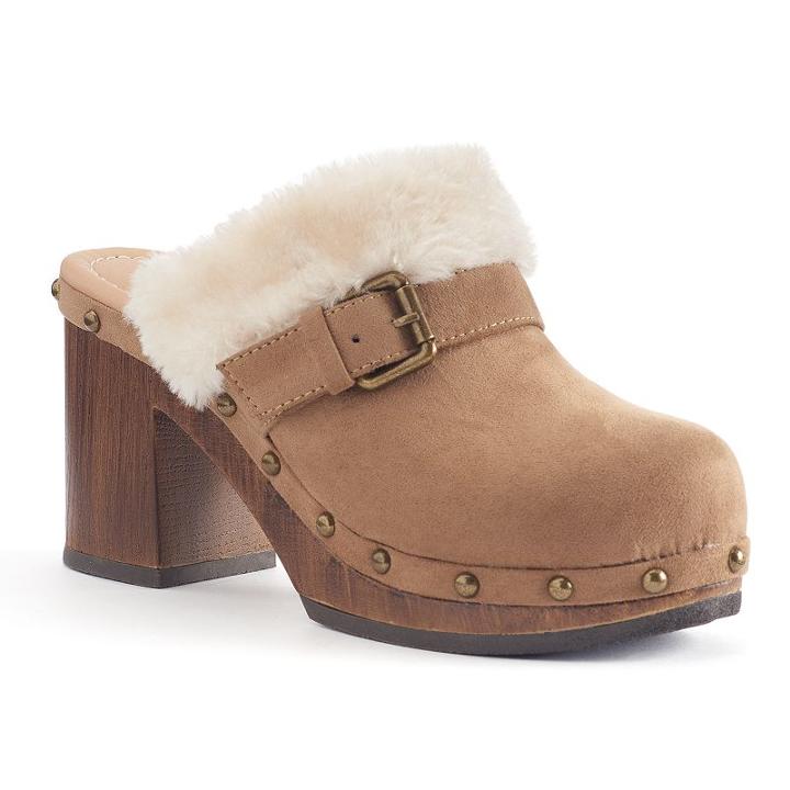 Unionbay Samantha Women's High Heel Clogs, Girl's, Size: 10, Brown Oth