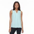 Women's Apt. 9&reg; Sleeveless Popover Top, Size: Small, Turquoise/blue (turq/aqua)