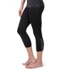 Women's Soybu Steel Core Yoga Capris, Size: Xs, Dark Grey