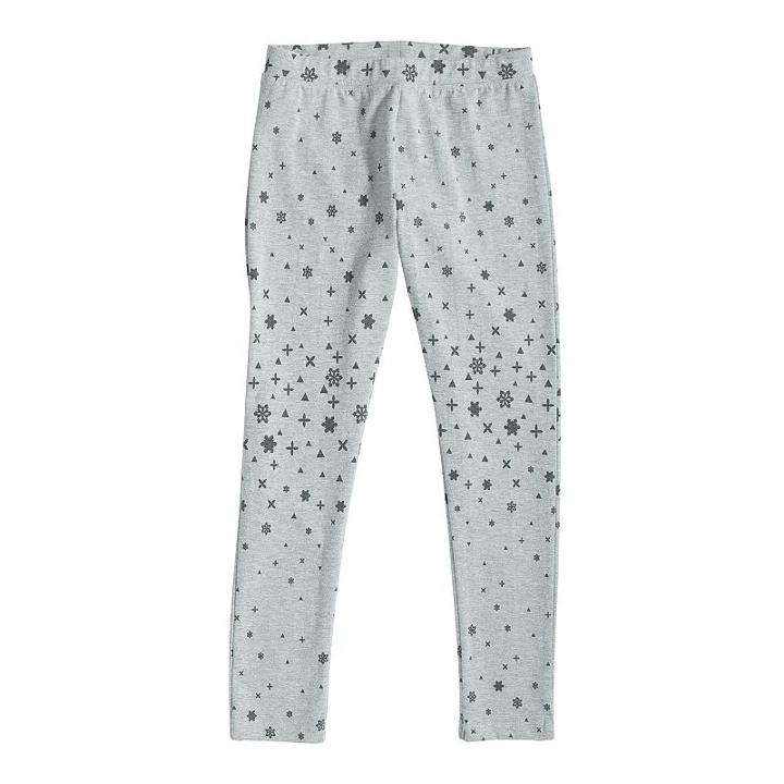 Girls 4-6x French Toast All-over Printed Leggings, Girl's, Size: 4, Grey