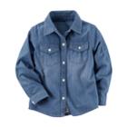 Girls 4-8 Carter's Chambray Shirt, Size: 6, Blue Other