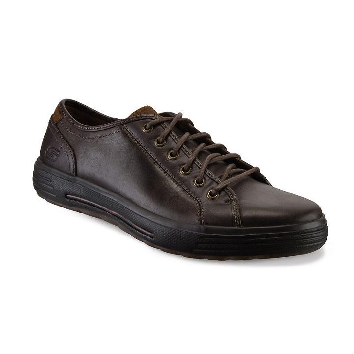 Skechers Relaxed Fit Porter Ressen Men's Shoes, Size: 10.5, Brown