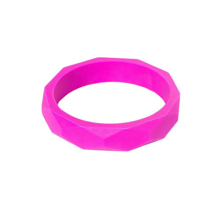 Baby Itzy Ritzy Teething Happens Bangle Bracelet, Infant Unisex, Brt Pink