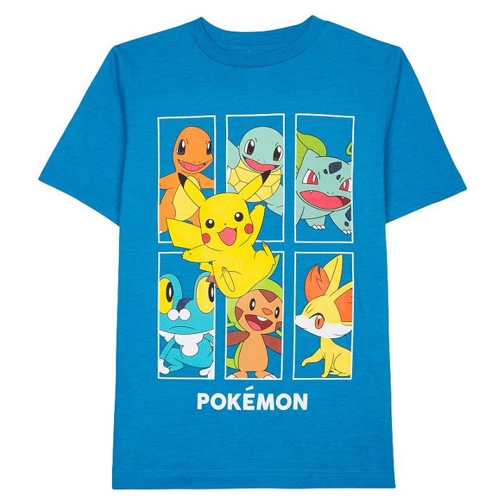 Boys 8-20 Pokmon Box Tee, Boy's, Size: Large, Blue