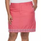 Plus Size Croft & Barrow&reg; Novelty Skort, Women's, Size: 24 W, Brt Red