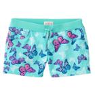 Girls 7-16 & Plus Size So&reg; Ribbed Waist Sateen Shorts, Girl's, Size: 12 1/2, Turquoise/blue (turq/aqua), Comfort Wear