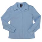 Girls 7-20 French Toast School Uniform Long Sleeve Poplin Top, Size: 16, Blue