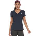 Women's Fila Sport&reg; Essential V-neck Short Sleeve Tee, Size: Small, Blue (navy)