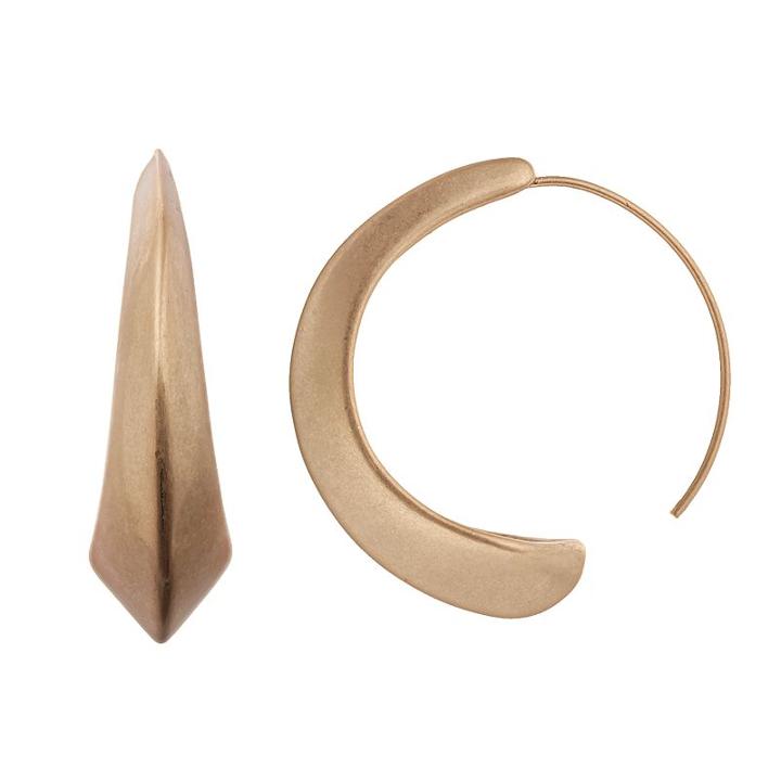 Simply Vera Vera Wang Threader Hoop Earrings, Women's, Gold