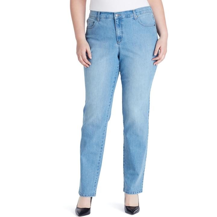 Plus Size Gloria Vanderbilt Amanda Classic Tapered Jeans, Women's, Size: 18w T/l, Med Blue