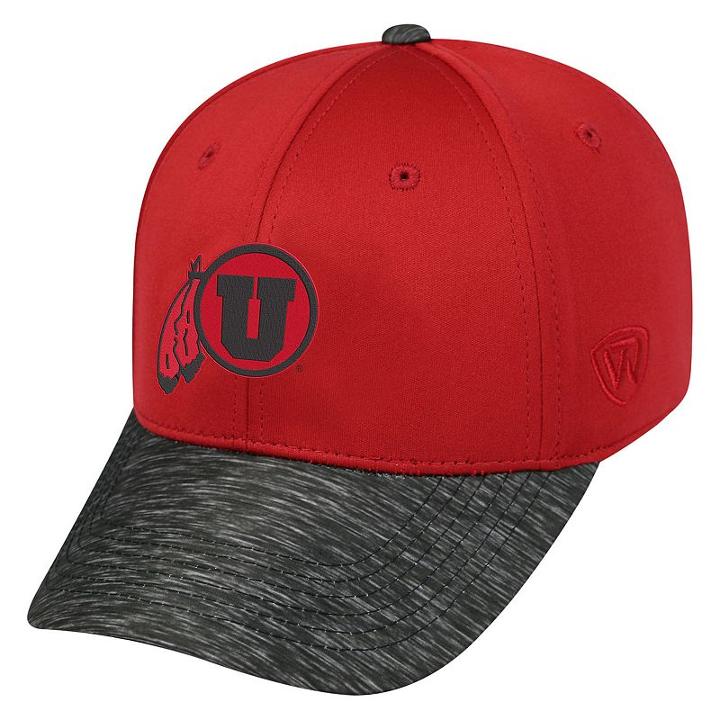 Adult Top Of The World Utah Utes Lightspeed One-fit Cap, Men's, Med Red