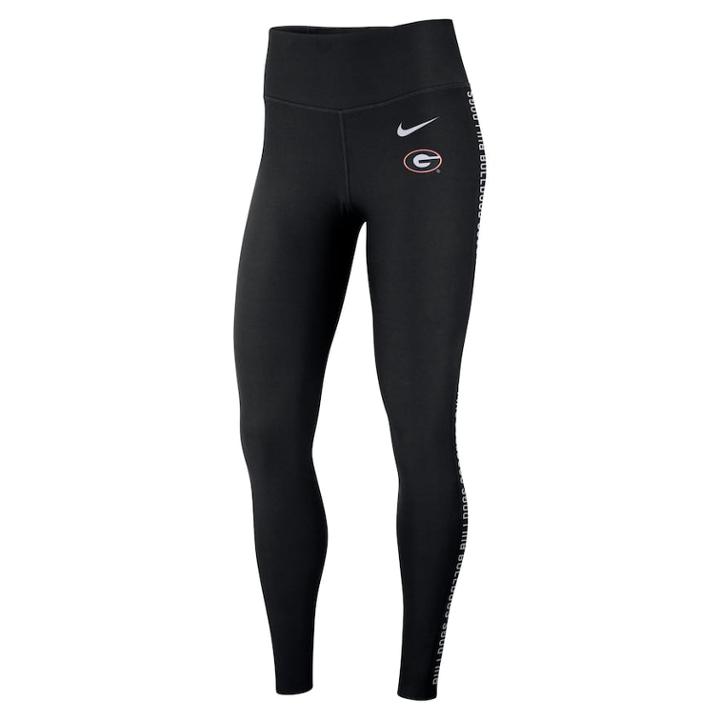 Women's Nike Georgia Bulldogs Dri-fit Leggings, Size: Xl, Black