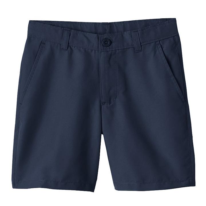 Boys' 4-7 Chaps School Uniform Performance Shorts, Boy's, Size: 6, Blue (navy)