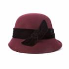 Scala Wool Felt Cloche Hat, Women's, Red Other