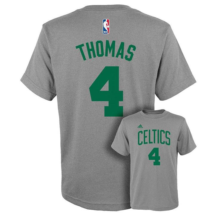 Boys 8-20 Adidas Boston Celtics Isaiah Thomas Player Tee, Boy's, Size: L(14/16), Grey