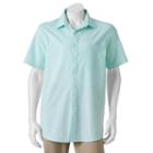 Big & Tall Apt. 9&reg; Classic-fit Patterned Stretch Button-down Shirt, Men's, Size: 4xb, Turquoise/blue (turq/aqua)