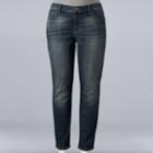 Plus Size Simply Vera Vera Wang Skinny Jeans, Women's, Size: 24w Short, Blue (navy)