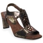 New York Transit Company Want You Women's High Heel Sandals, Size: Medium (8), Brown