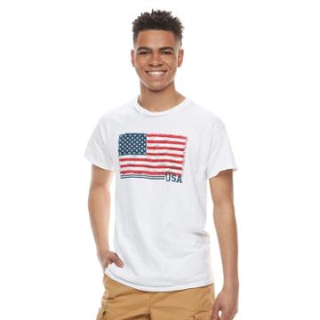 Men's American Flag Tee, Size: Xl, Med Blue