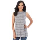 Women's Ab Studio Textured Knit Swing Tank Top, Size: Regular, Ovrfl Oth