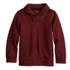 Boys 4-12 Sonoma Goods For Life&trade; Sweater Fleece Shawl Pullover Top, Size: 8, Dark Red