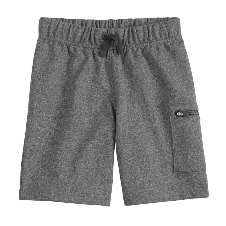 Boys 4-10 Jumping Beans&reg; Textured Zip Pocket Shorts, Size: 5, Dark Grey