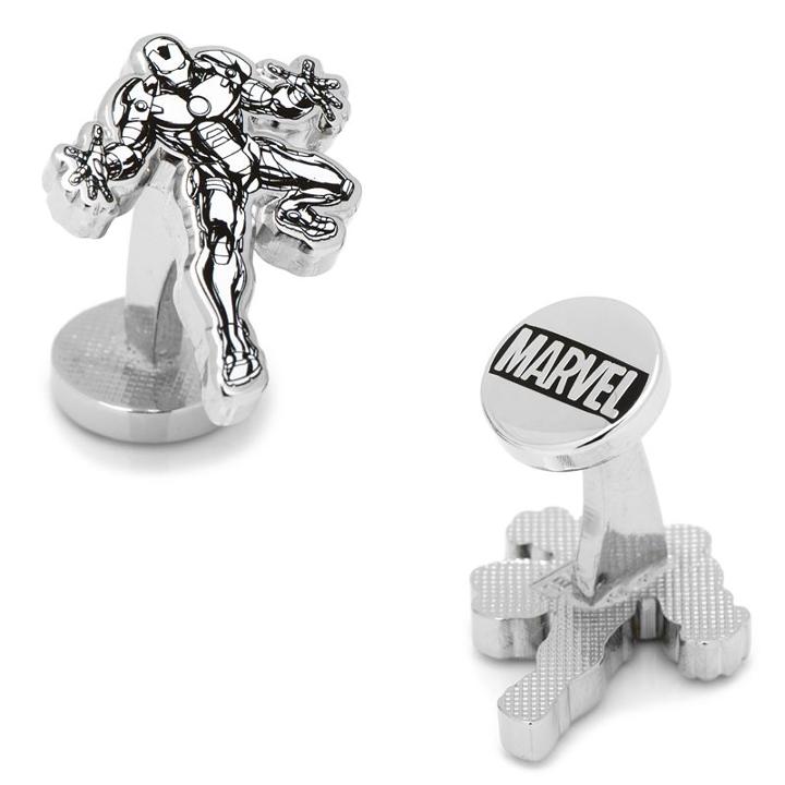 Marvel Iron Man Ink Action Cuff Links, Men's, White