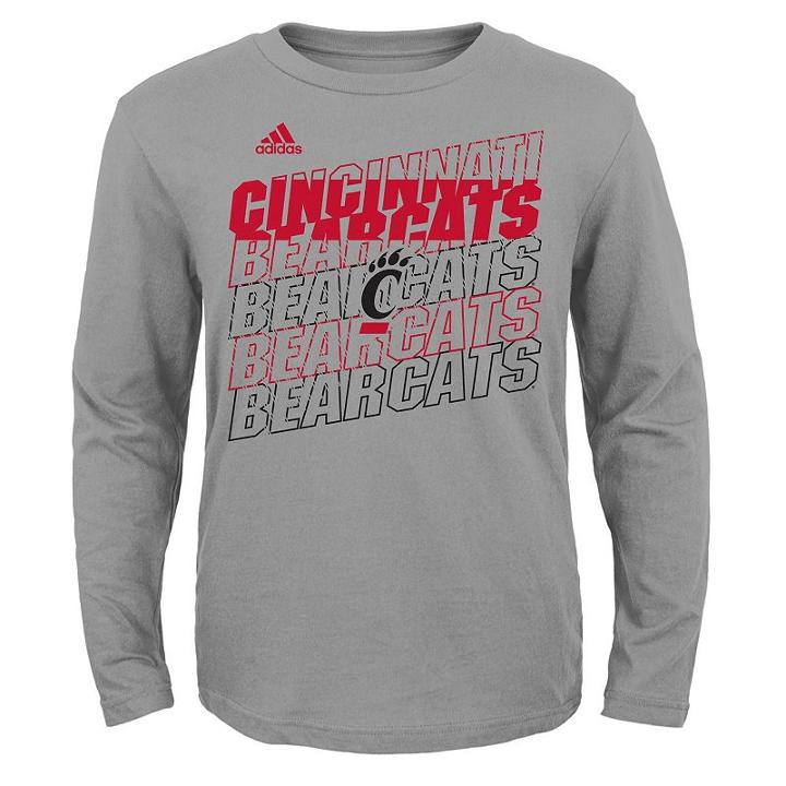 Boys 8-20 Adidas Cincinnati Bearcats Tee, Boy's, Size: Small, Grey Other