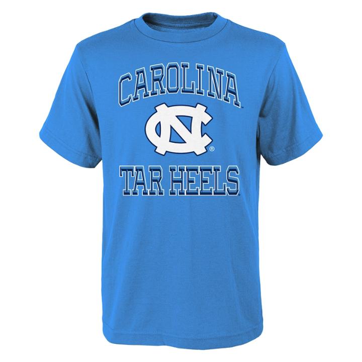 Boys 8-20 North Carolina Tar Heels Gridiron Hero Tee, Size: L 14-16, Blue (navy)