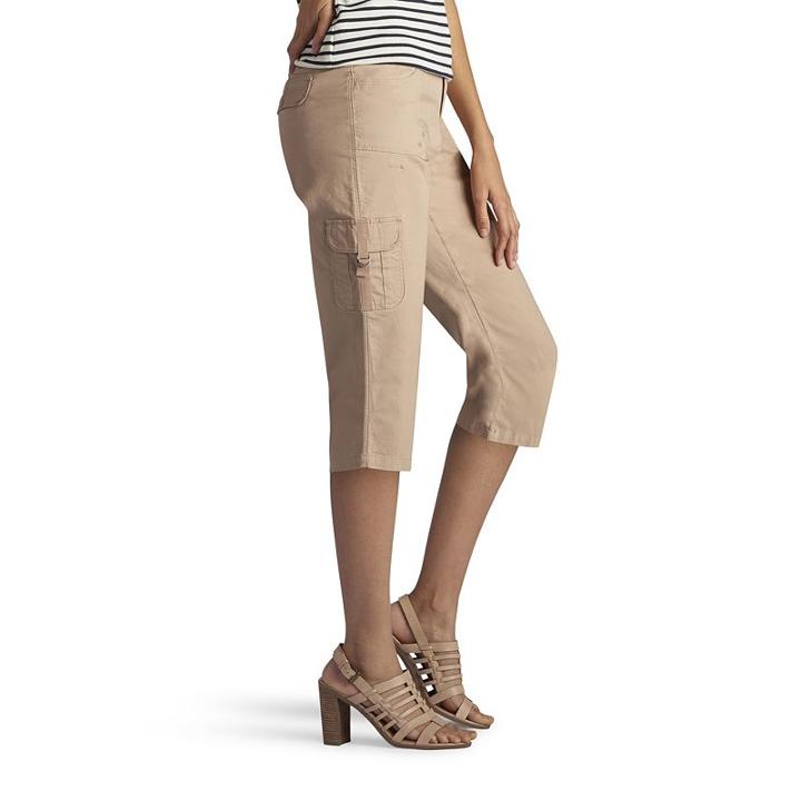 Women's Lee Edy Skimmer Capris, Size: 8 - Regular, Lt Beige