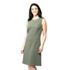 Women's Ile New York Grommet A-line Dress, Size: 12, Dark Green