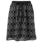 Women's Studio 253 Jacquard Skirt, Size: Medium, Black