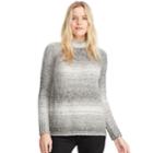 Women's Chaps Mockneck Ribbed Sweater, Size: Xxl, Grey