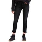 Women's Levi's&reg; Tie-hem Midrise Skinny Jeans, Size: 33(us 16)m, Black