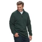 Big & Tall Haggar Marled Sweater Fleece Quarter-zip Pullover, Men's, Size: Xxl Tall, Green